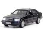 DieCast model van metaal Mercedes Benz W140 zwart (1:32), Hobby en Vrije tijd, Ophalen of Verzenden, Nieuw, Auto, Overige merken