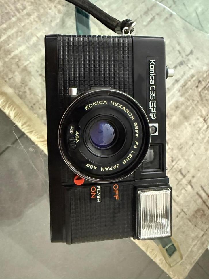 Konica C35 EFP Compact Camera, Audio, Tv en Foto, Fotocamera's Analoog, Gebruikt, Compact, Konica, Ophalen of Verzenden