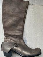 Te koop: leren laarzen, IKKS, taupe, maat 39, zgan!, Ophalen of Verzenden, Zo goed als nieuw, Bruin, Hoge laarzen