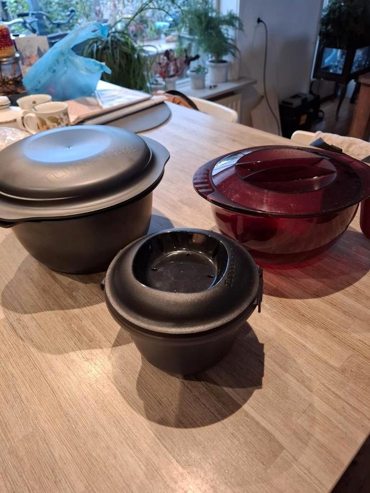 Tupperware magnetronschalen, Huis en Inrichting, Keuken | Tupperware, Zo goed als nieuw, Ophalen of Verzenden