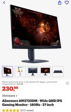 Alienware monitor 27inch IPS 180hz HDMI2.1 !!, Computers en Software, Monitoren, Gaming, IPS, Ophalen of Verzenden, Zo goed als nieuw
