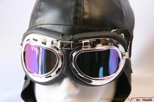 Goggles vliegeniersbril motorbril Steampunk remake nieuw, Hobby en Vrije tijd, Feestartikelen, Nieuw, Ophalen of Verzenden