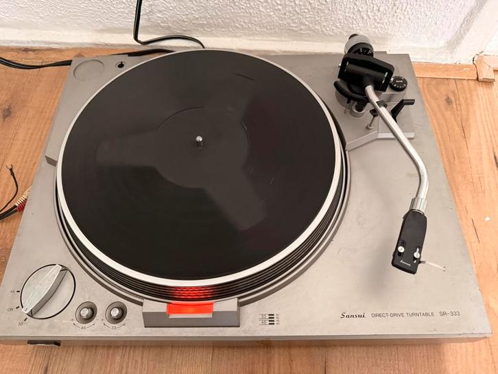 Sansui SR-333 platenspeler - Goed lezen, Audio, Tv en Foto, Platenspelers, Gebruikt, Platenspeler, Technics, Pitch-regelaar, Automatisch