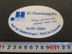 sticker Enschede J.C. Haverkamp BV Aert de Gelderstraat 3, Verzamelen, Ophalen, Zo goed als nieuw