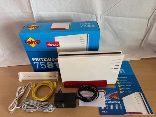FRITZ! Box 7581 ook te gebruiken als repeater, Computers en Software, Routers en Modems, Gebruikt, Router met modem, Ophalen of Verzenden