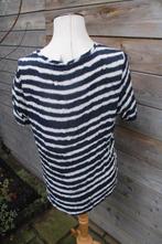 Tuniek donkerblauw/ creme Yaya mt 42 Vaste prijs, Kleding | Dames, Blouses en Tunieken, Blauw, Maat 42/44 (L), Ophalen of Verzenden