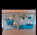 2 Stoere Schilderijen Kinderkamer, Ophalen of Verzenden, Gebruikt, Wanddecoratie