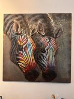 Metalen 3D Schilderij - Zebra's, Ophalen