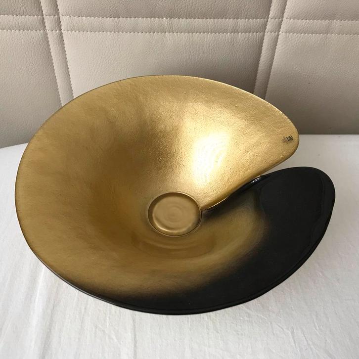 Mats Jonasson Zweden gouden schaal  - Nieuwstaat!, Huis en Inrichting, Woonaccessoires | Schalen en Manden, Nieuw, Schaal, Overige vormen