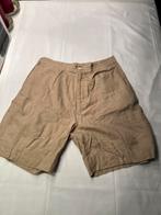 ZARA heren linnen shorts – maat M – beige luchtig & stijlvol, Ophalen of Verzenden, Zo goed als nieuw, Maat 48/50 (M), Beige