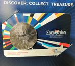 Eurosongfestival Penning in Coincard met blister, Verzenden, Koningin Beatrix, Euro's, Losse munt