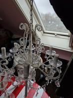 Kroonluchter 6 arms met kraaltjes, Ophalen of Verzenden