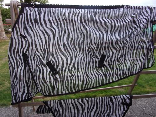 zebradeken zebra vliegendeken losse hals 95-145 pony, Dieren en Toebehoren, Paarden en Pony's | Dekens en Dekjes, Nieuw, Deken