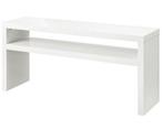 witte side table in hoogglans, Ophalen, Zo goed als nieuw, Hoogslaper