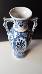 Antieke Delfts blauwe vaas Mosa, Blauw, Aardewerk of Porselein, Ophalen of Verzenden, Zo goed als nieuw