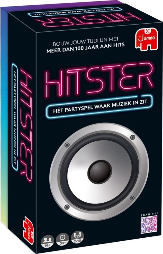 Jumbo Hitster Partyspel - Actiespel, Hobby en Vrije tijd, Gezelschapsspellen | Bordspellen, Nieuw, Een of twee spelers, Drie of vier spelers