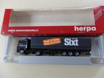 Mercedes trekker / oplegger  Sixt (Herpa) beschikbaar voor biedingen