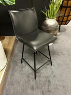 Barstoel Pepe, zwart leder, 60 tot 90 cm, Nieuw, Leer, Ophalen of Verzenden