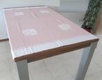 Roze/wit katoenen Tafelkleed 153x123cm, Ophalen of Verzenden, Zo goed als nieuw, Rechthoek