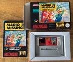 Mario is missing, Spelcomputers en Games, Games | Nintendo Super NES, Avontuur en Actie, 1 speler, Ophalen of Verzenden, Zo goed als nieuw