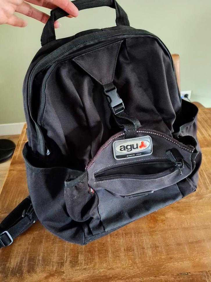Agu Fiets Stuurtas - Zwart, Sieraden, Tassen en Uiterlijk, Tassen | Rugtassen, Gebruikt, Overige merken, 25 tot 40 cm, 30 tot 45 cm
