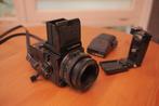 Bronica etrsi 75mm lens + waist level finder, grip en prism, Ophalen of Verzenden, Overige Merken
