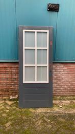 Buitendeur hardhout, Doe-het-zelf en Verbouw, Deuren en Horren, Glas, 80 tot 100 cm, Gebruikt, Ophalen of Verzenden