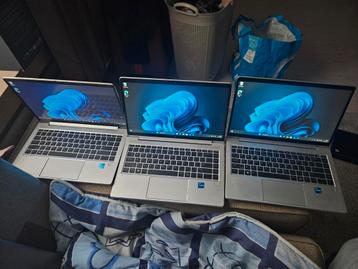 3 x hp elitebook 640 G10 touchscreen i5 13th gen 512/16 beschikbaar voor biedingen