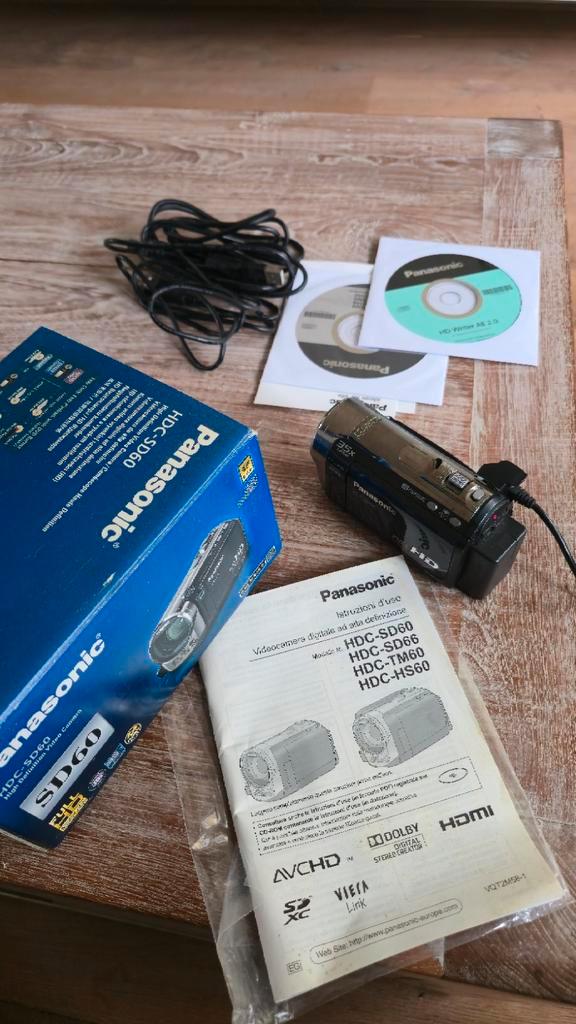 Panasonic HDC-SD60 Videocamera - SD Kaart, Audio, Tv en Foto, Videocamera's Digitaal, Panasonic, 20x of meer, Ophalen of Verzenden