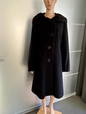 i43 Erich Fend mt 40=M/L luxe wollen jas winterjas wol zwart beschikbaar voor biedingen