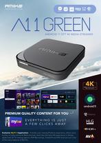 AMIKO A11 GREEN XSARIUS PURE 4K HD TV SAT IPTV BLUETOOTH, Ophalen of Verzenden, Nieuw, USB 2, Zonder harde schijf