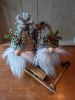Superleuke gnomes op slee decoratie, winter, kerst, Diversen, Ophalen of Verzenden