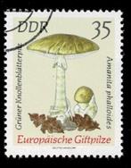 postzegel 1619 DDR paddenstoel Groene Knolamaniet, Ophalen of Verzenden, DDR, Gestempeld