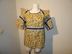 Antik Batik blouse uitstaande roes schouder bloemen Nieuw 40, Maat 38/40 (M), Verzenden, Geel, Nieuw