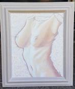 Olieverf schilderij paletmes Henny van Setten vrouw naakt, Ophalen