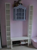 2 stuks Dvd CD kast Ikea Gnedby wandmeubel wit, Ophalen, Met plank(en), Gebruikt, 200 cm of meer