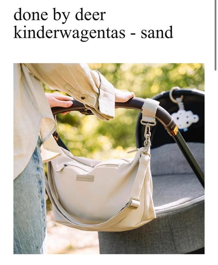 Done by Deer Kinderwagentas + Kinderwagenkussen combideal, Kinderen en Baby's, Luiertassen, Zo goed als nieuw, Schoudertas, Ophalen of Verzenden