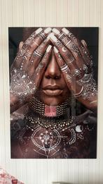 Glazen Schilderij - Prachtig!, Ophalen, Zo goed als nieuw, Schilderij, 75 tot 100 cm