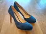 Manfield Pumps Blauw Leer - Maat 39, Pumps, Blauw, Ophalen of Verzenden, Zo goed als nieuw