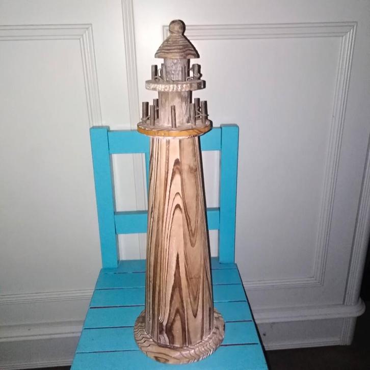 Houten vuurtoren, Verzamelen, Beelden en Beeldjes, Gebruikt, Overige typen, Ophalen