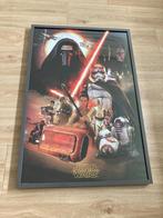 Star Wars poster The Force Awakens 60 x 90 cm incl. lijst, Verzamelen, Star Wars, Ophalen, Zo goed als nieuw, Boek of Poster