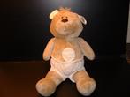 TIAMO BEER BAS THE BEAR VELOURS BEIGE MET WITTE, Verzenden, Nieuw, Overige typen