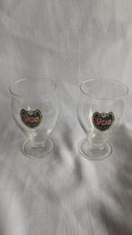 VOS bier glazen 2 stuks, Verzamelen, Ophalen of Verzenden, Zo goed als nieuw, Bierglas