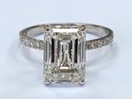18 karaat witgoud 7.20ct lab grown diamant, Sieraden, Tassen en Uiterlijk, Ringen, Wit, Ophalen of Verzenden, Zo goed als nieuw