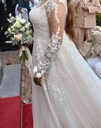 Prachtige A lijn Prinses/ Bohemian Trouwjurk champagne ivoor, Ophalen of Verzenden, Zo goed als nieuw, Overige kleuren, Trouwjurk