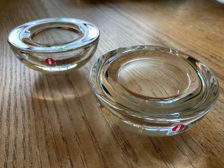 Iittala waxinelichthouders model Ballo, Huis en Inrichting, Woonaccessoires | Kandelaars en Kaarsen, Zo goed als nieuw, Kandelaar