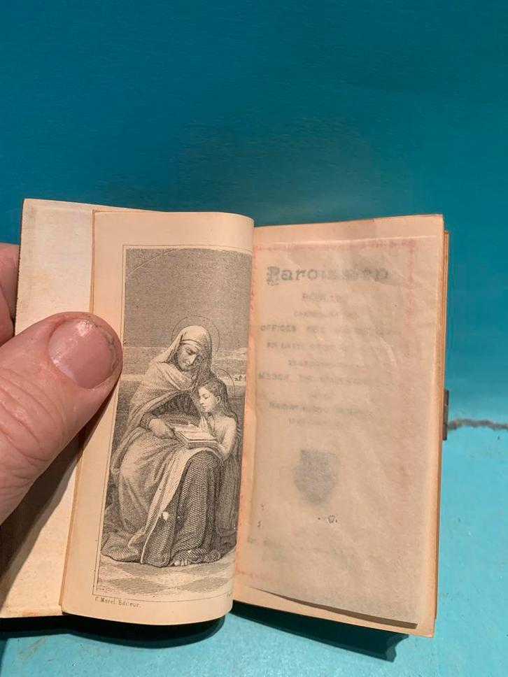 Antiek Paroissien Romain Gebedenboekje, Antiek en Kunst, Antiek | Boeken en Bijbels, Ophalen of Verzenden