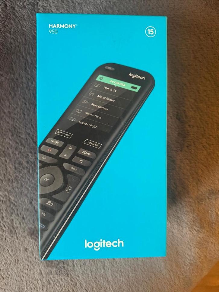 Logitech Harmony 950, Audio, Tv en Foto, Afstandsbedieningen, Gebruikt, Origineel, Game console, Mediaspeler, Tv, Ophalen of Verzenden