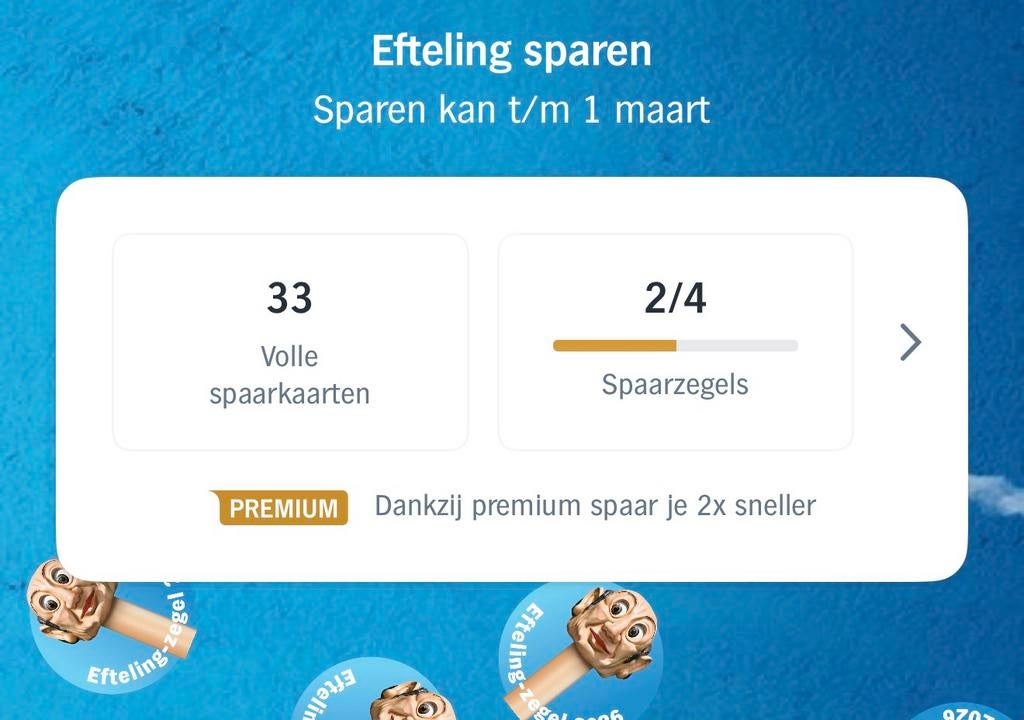 Spaarkaarten  AH Efteling, Albert Heijn, Ophalen