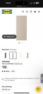 Nieuwe Paxkast deur:  Forsand beige, Huis en Inrichting, Kasten | Kledingkasten, Ophalen, Overige materialen, Nieuw, 50 tot 100 cm